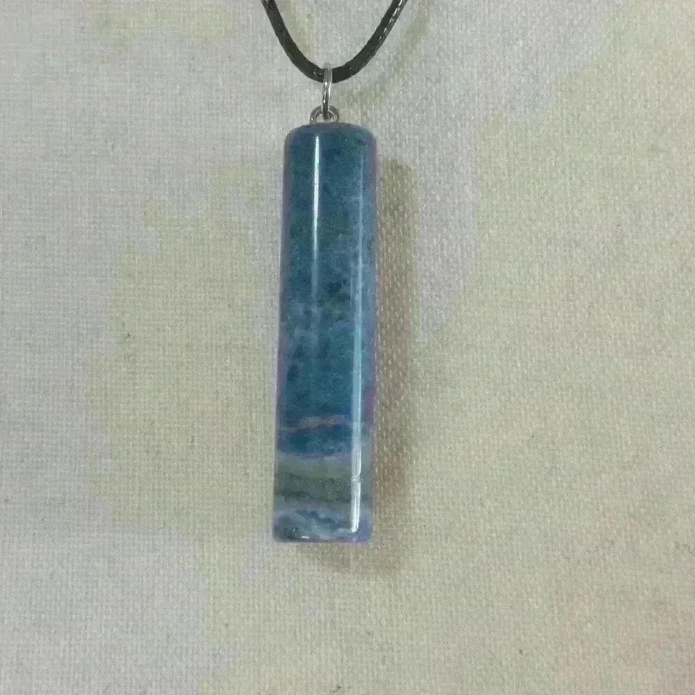 Sodalite Column Necklace - Picture 2 of 2
